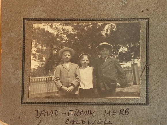 Pops with brothers David and Herb