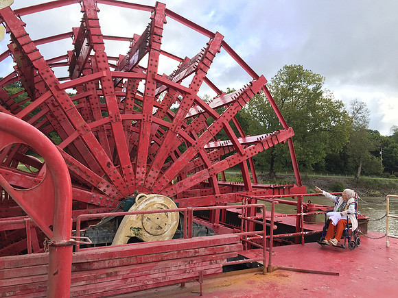 Beth on American Queen Steamboat, Sept, 2016